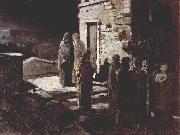 unknow artist Christus betritt mit seinen Jungern den Garten Gethsemane Sweden oil painting artist